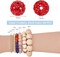 120pcs 4th of July Patriotic Beads 10mm Crystal Beads Red Blue Bead Polymer Clay Pave Disco Ball Craft Bead for Independence Day Friendship Bracelet Necklace Earring Jewelry Making
